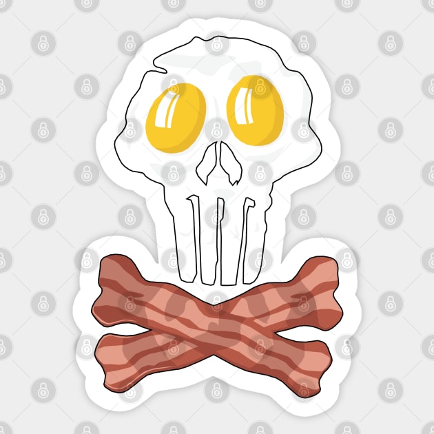 Good Morning Bacons and Egg Sticker by KewaleeTee